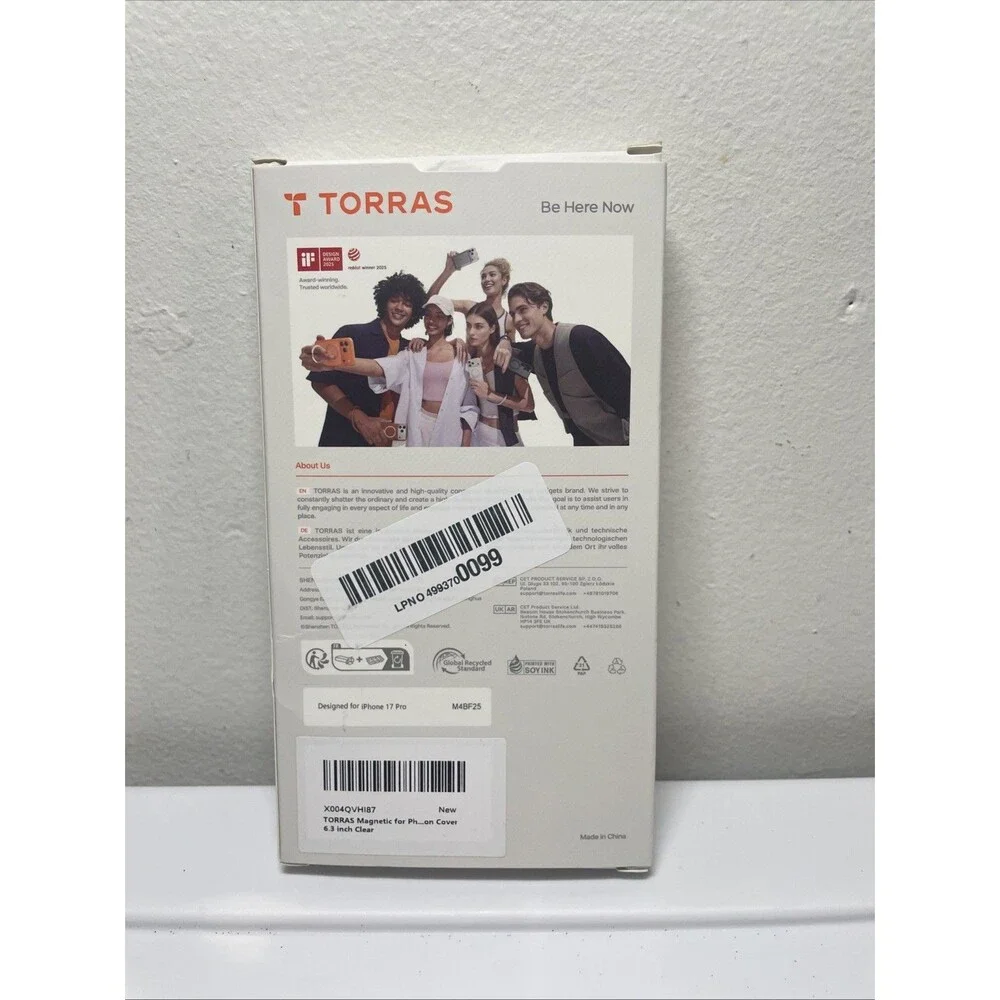 TORRAS Stronger Magnetic & Anti-Yellowing for iPhone 17 Pro Max Case Clear